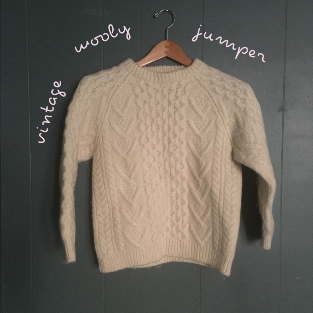 Aran Jumper aka Wool Fisherman Sweater